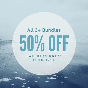 All 3+ bundles 50% off for 2 days only!